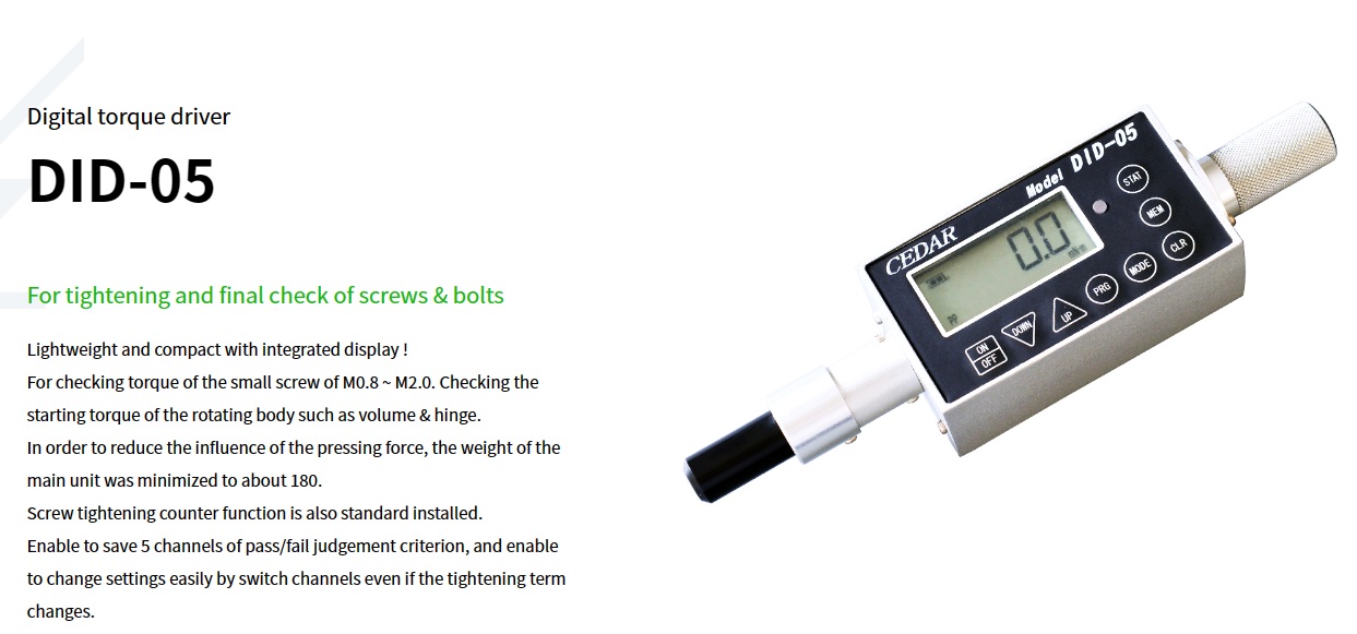 Ichiban Precision Sdn Bhd Cedar Cedar Digital Torque Driver